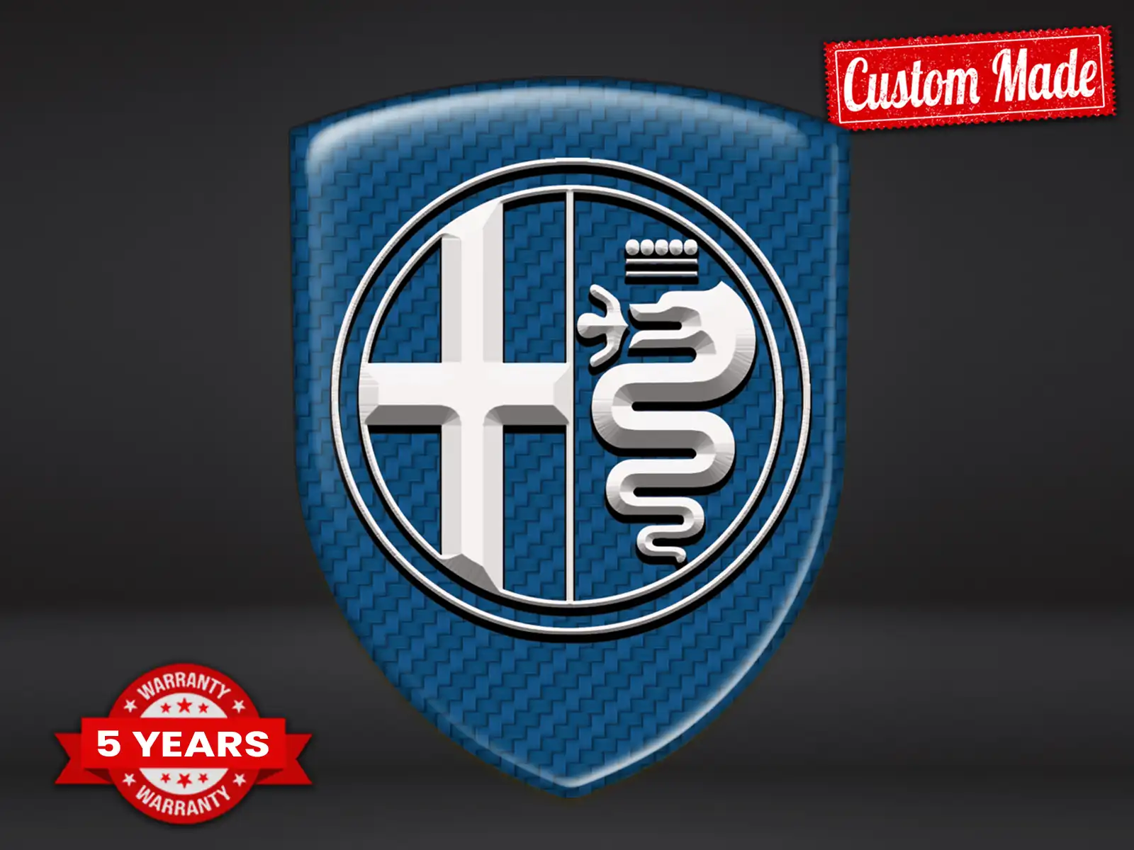 Alfa Romeo Pegatinas Logo Impresas Edición Personalizable Minimalista